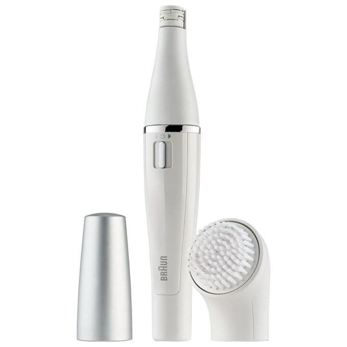 Braun SE810 Face Epilatore con Spazzola Esfoliante Bianco