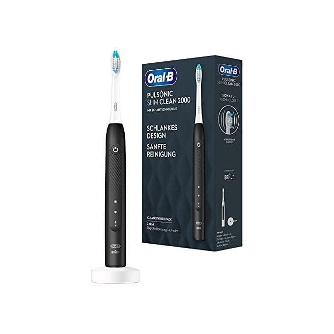 Braun Oral-B Spazzolino Elettrico Pulsonic Slim Clean 2000 Nero