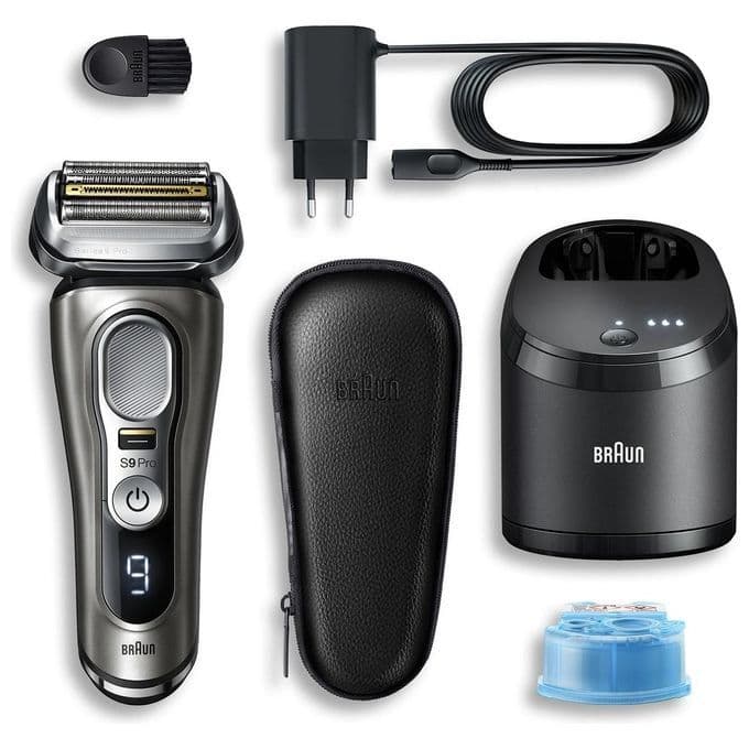Braun Series 9 Pro 9485cc Rasoio Trimmer Nero, Argento