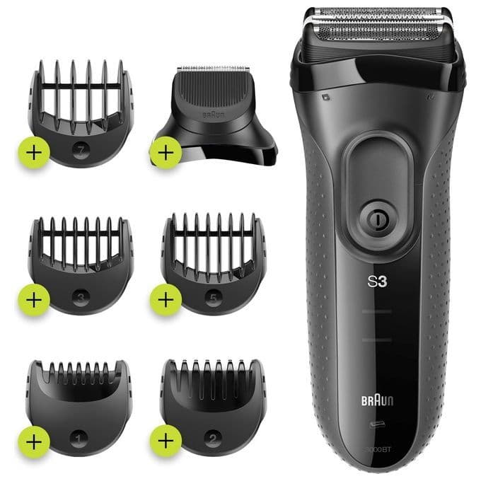 Braun Series 3 3000BT Rasoio Trimmer Grigio