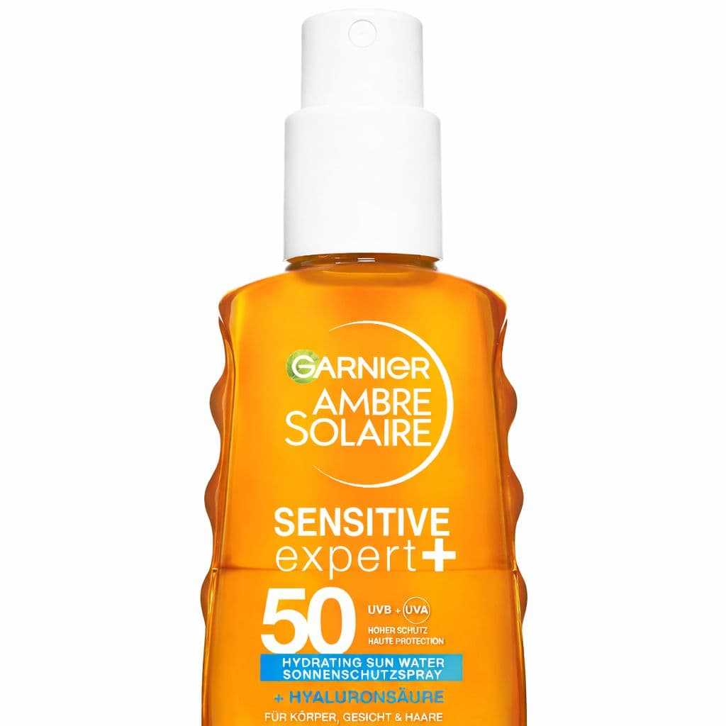 Garnier Ambre Solaire Sensitive Expert + Hydrating UV Water Spray solare SPF 50
