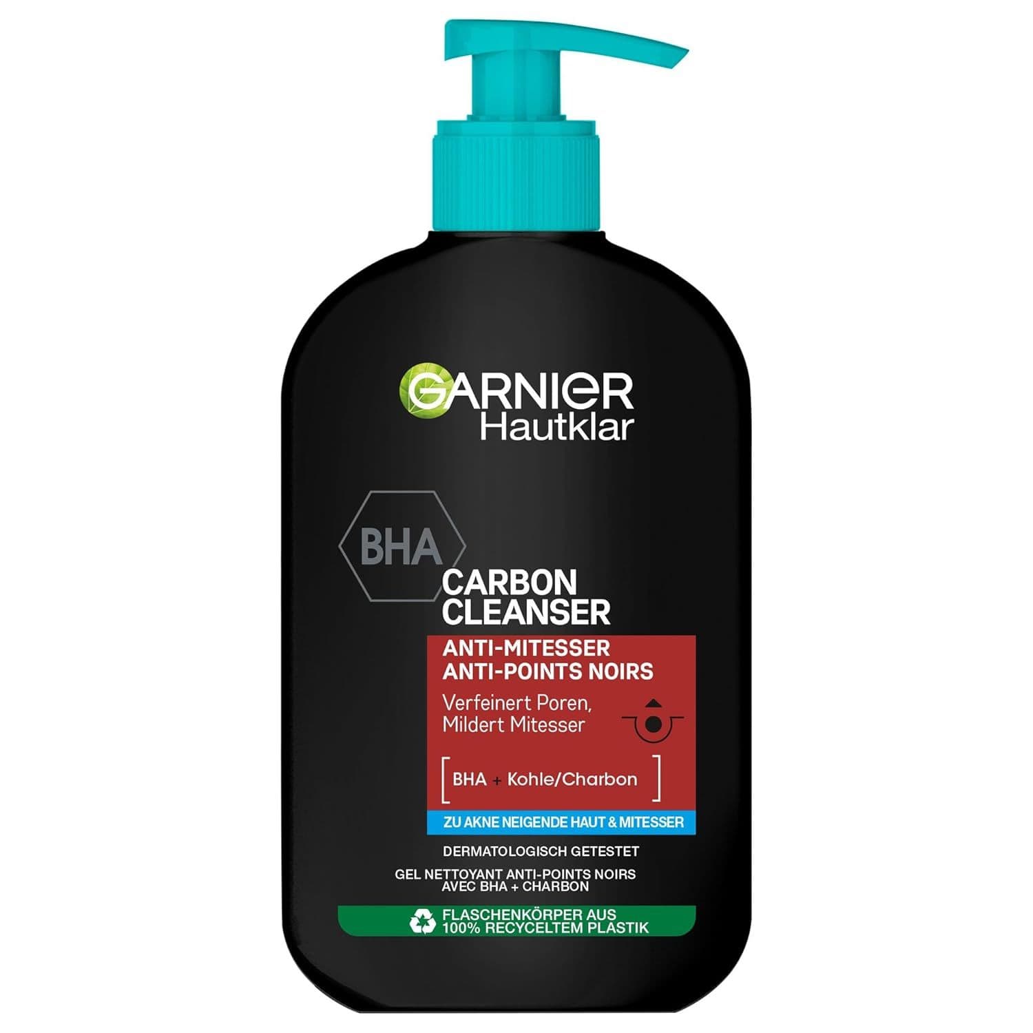 Garnier Hautklar Gel Detergente BHA Carbon Cleanser al Carbone
