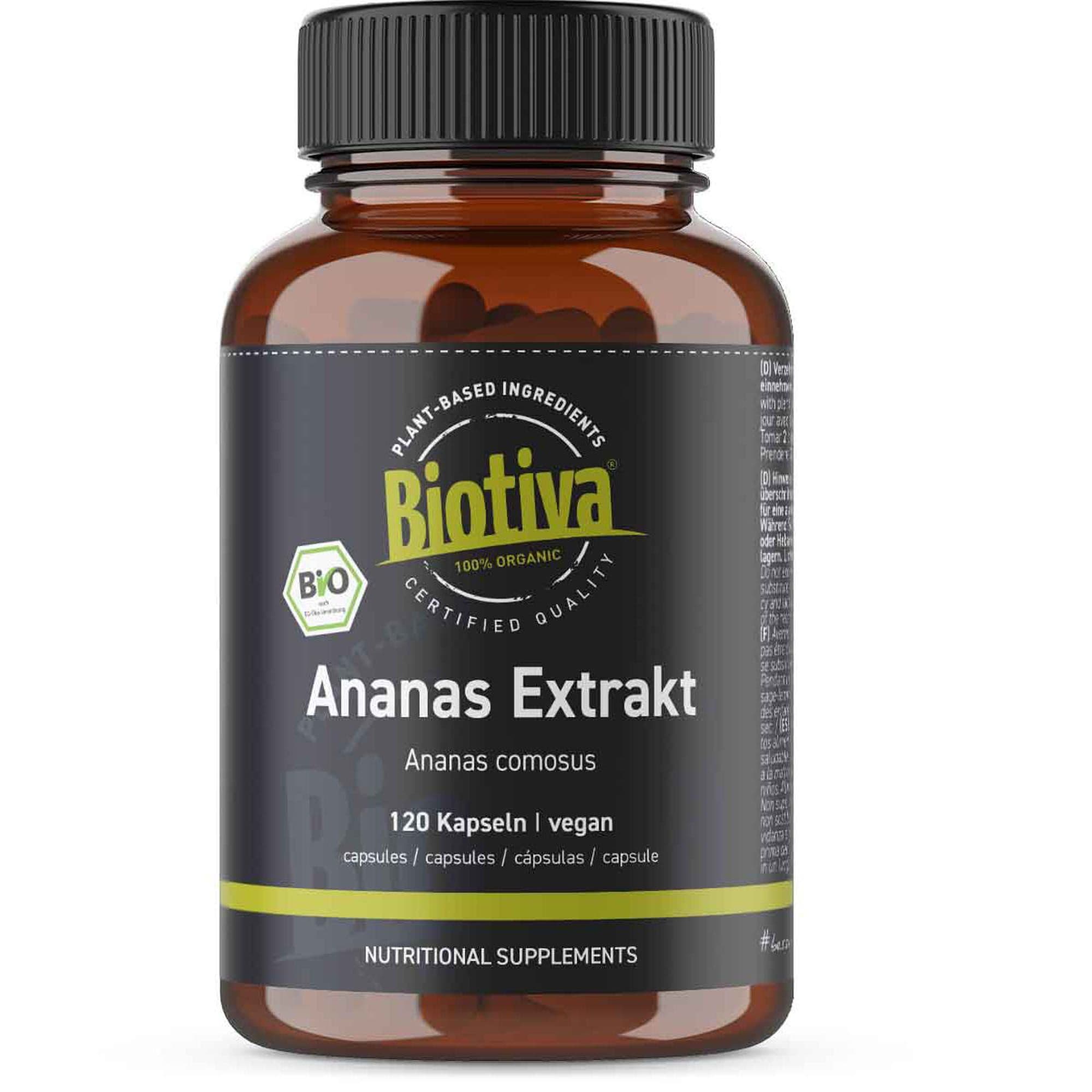 Biotiva Capsule di estratto di ananas biologico