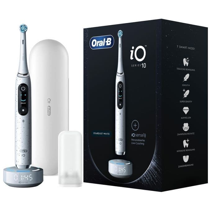 Oral-B iO Series 10 Adulto Spazzolino rotante-oscillante Bianco