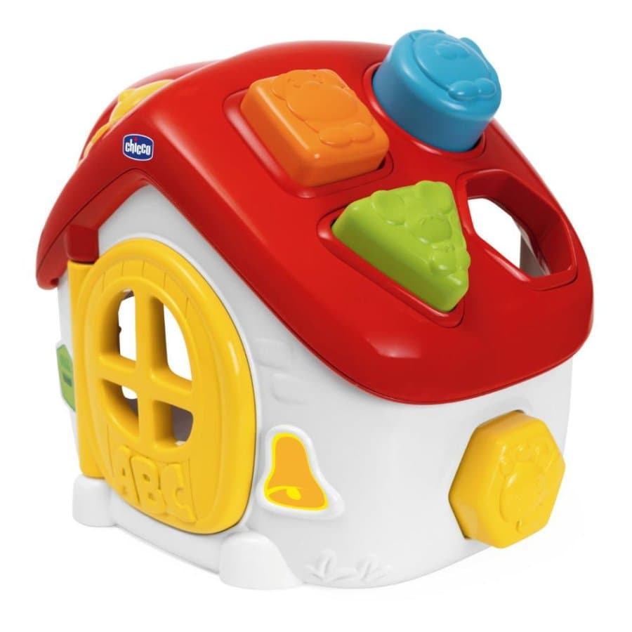Chicco Gioco Casetta ABC Centro Attività Bilingue con Forme e Luci 19.2 x 15.1 x 16.8 cm - CHICCO