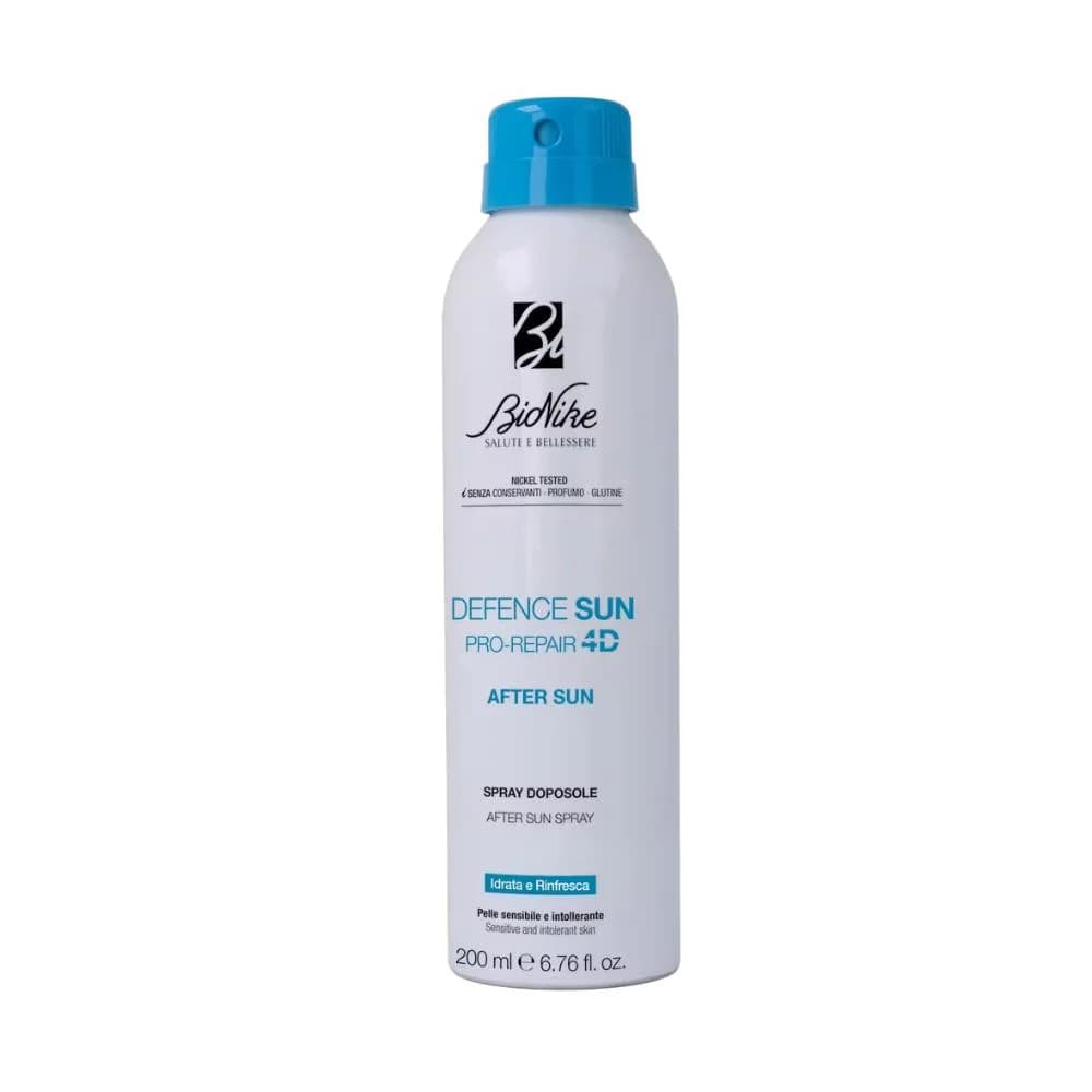Defence Sun Spray Doposole Rinfrescante Lenitivo e Riparatore per Pelli Sensibili 200 ml - Bionike