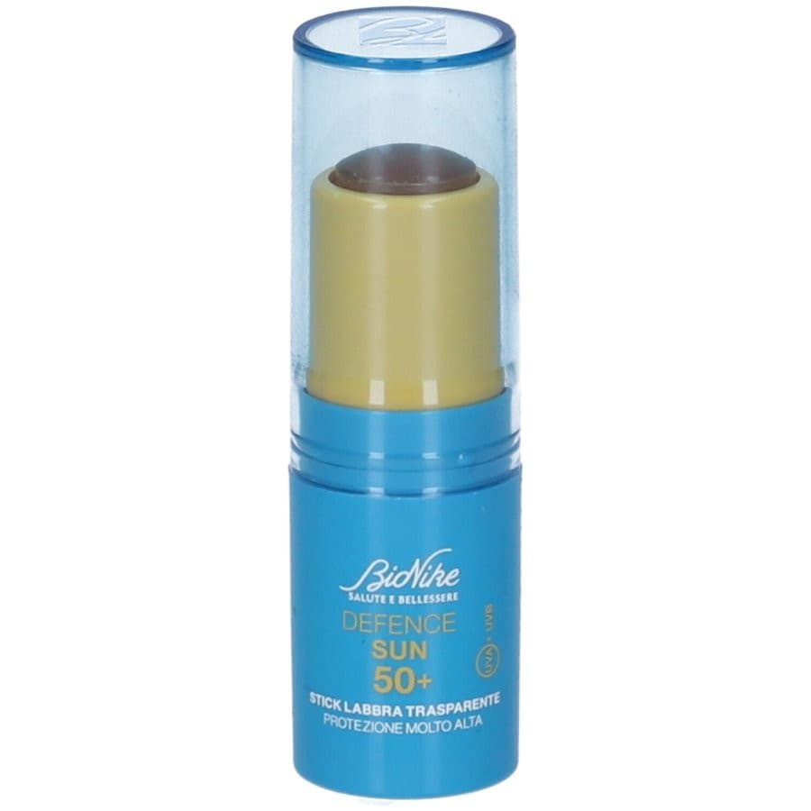 Defence Sun Stick Labbra Trasparente Solare SPF 50+ Resistente all'Acqua 4,5 ml - Bionike