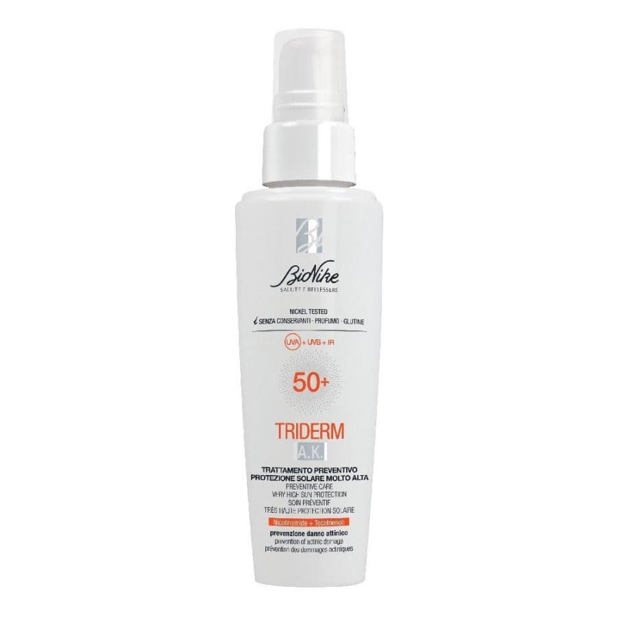 Triderm AK Trattamento Preventivo Danno Attinico SPF 50+ Viso e Corpo 50ml - Bionike