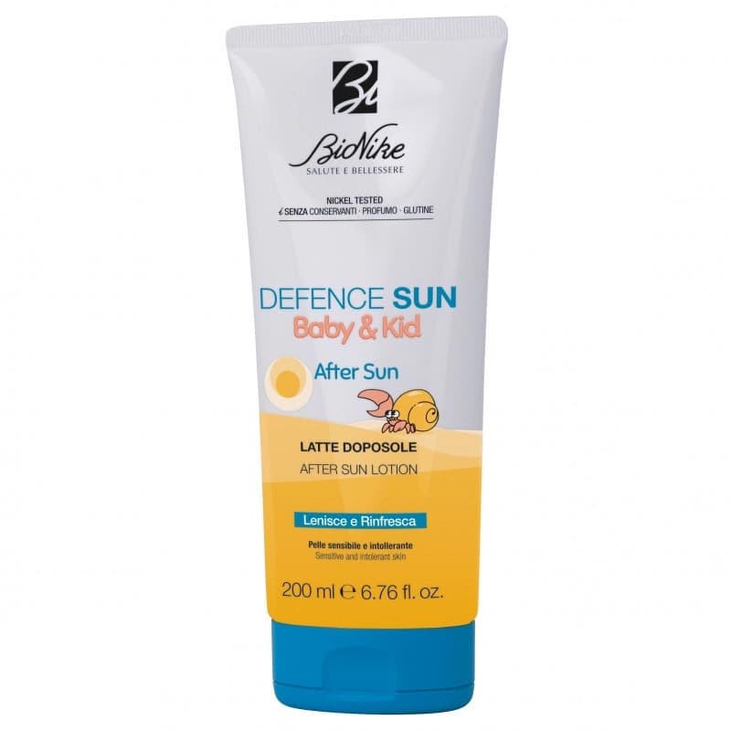 Defence Sun Baby & Kid Fluido Doposole Idratante e Lenitivo per Pelle Sensibile 200 ml - Bionike