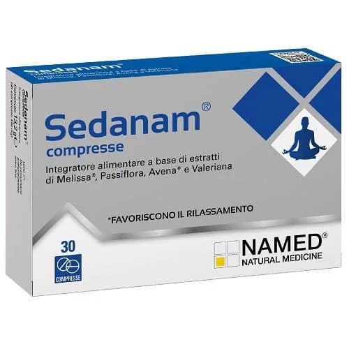 Sedanam Integratore Rilassamento con Melissa Passiflora Avena 30 Compresse - Named
