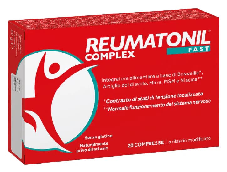 Reumatonil Complex Fast Integratore Benessere Muscoli e Articolazioni 20 Compresse - Named