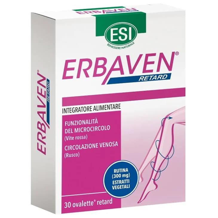 Erbaven Retard Integratore per il Microcircolo 30 Ovalette - ESI