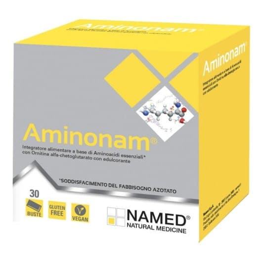 Aminonam Integratore Alimentare con Aminoacidi 30 Bustine - NAMED