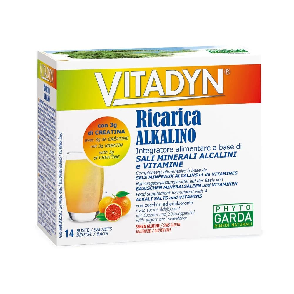 Vitadyn Ricarica Alcalino Integratore Sali Minerali 14 Bustine - Vitadyn