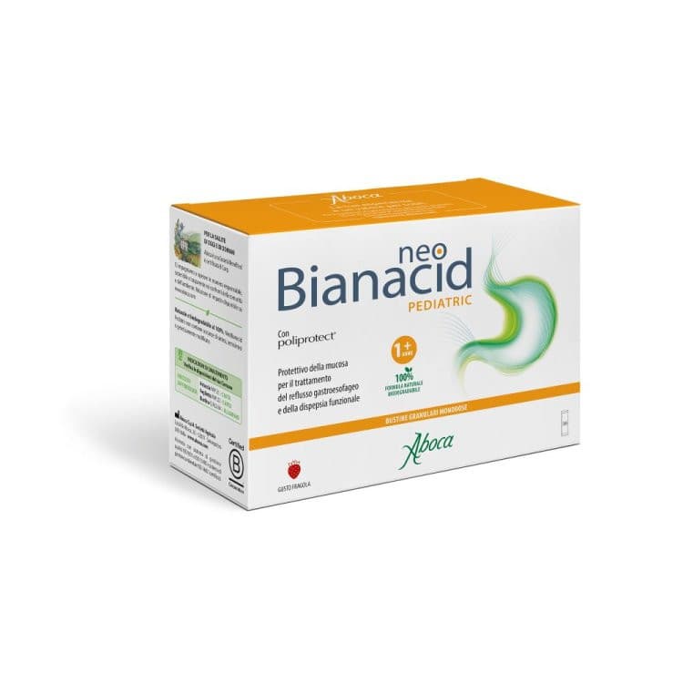 Neobianacid Pediatric Sollievo Naturale per Reflusso Infantile 36 Bustine - Aboca