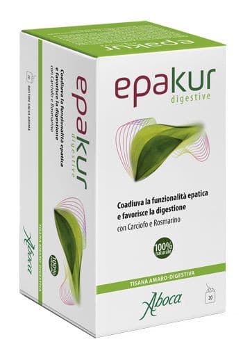 Epakur Digestive Tisana per Digestione e Funzione Epatica 20 Bustine - Aboca