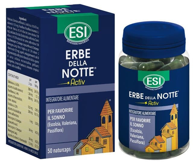 Erbe Della Notte Activ Integratore per Sonno 50 Capsule - ESI