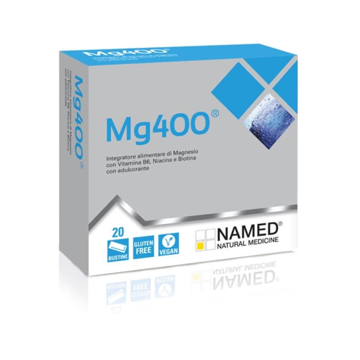 Mg400 Integratore di Magnesio e Vitamine B 20 Bustine - NAMED