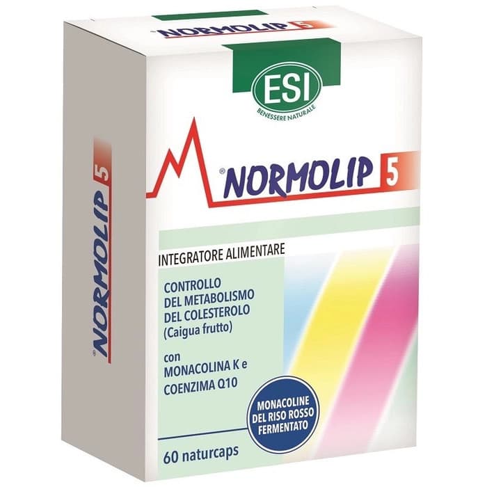 Normolip 5 Integratore per il Controllo del Colesterolo 60 Capsule - ESI