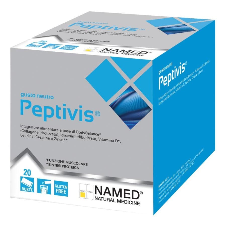 Peptivis Integratore per Muscoli e Ossa Gusto Neutro 20 Buste - NAMED