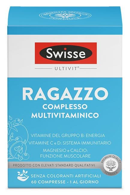 Swisse Multivitaminico Ragazzo Integratore per Adolescenti 60 Compresse - Swisse