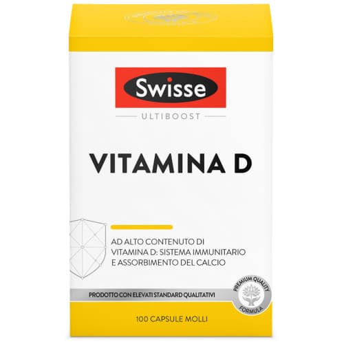Vitamina D Integratore per Sistema Immunitario, Ossa 100 Capsule - Swisse