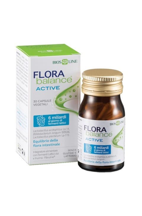 Flora Balance Active Integratore per Flora Intestinale 30 Capsule - Flora Balance