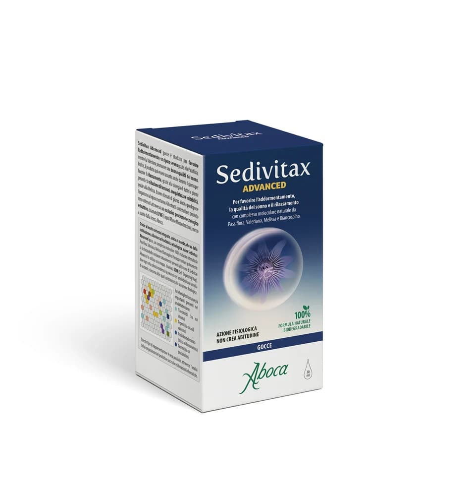 Sedivitax Advanced Gocce Integratore per Sonno e Rilassamento 30ml - Aboca