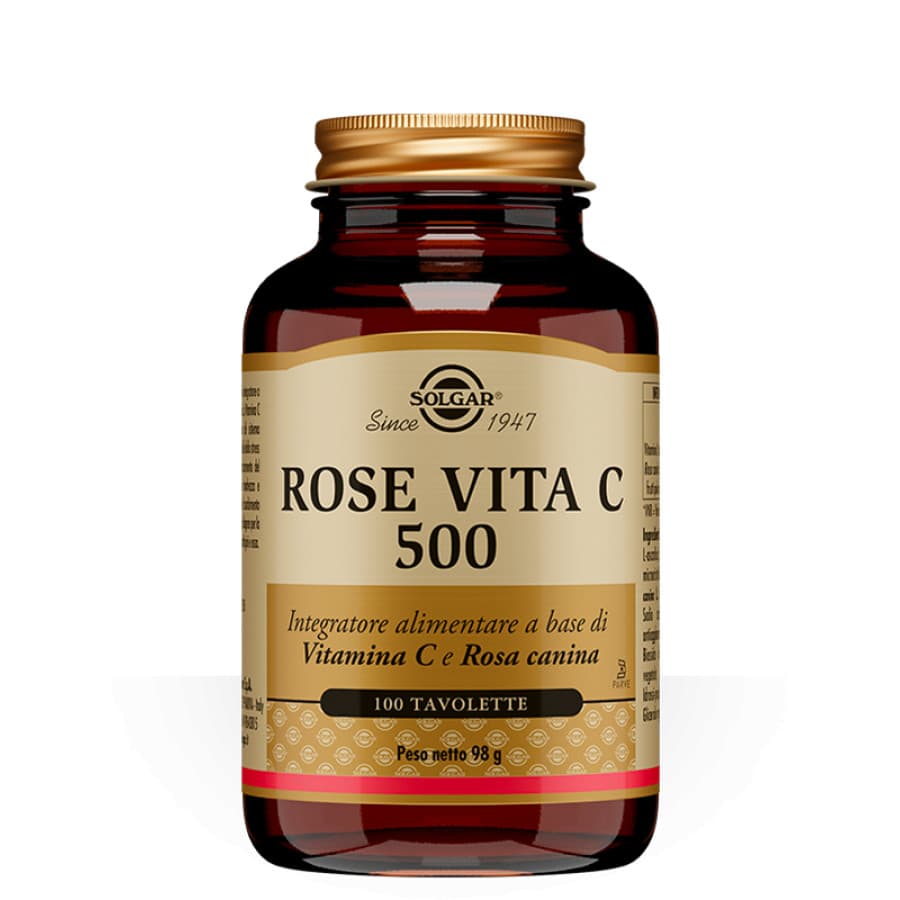 Rose Vita C 500 Integratore di Vitamina C 100 Tavolette - Solgar