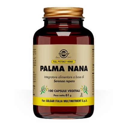 Palma Nana Integratore per Prostata e Vie Urinarie 100 Capsule Vegetali - Solgar