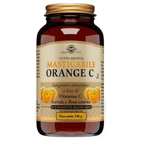 Orange C Integratore Masticabile Vitamina C 90 Tavolette - Solgar