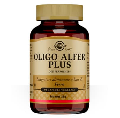 Oligo Alfer Plus Integratore di Ferro in Capsule Vegetali, 90 pz - Solgar