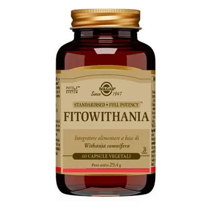 Fitowithania Integratore Tonico-Adattogeno Benessere Mentale 60 Capsule Vegetali - Solgar
