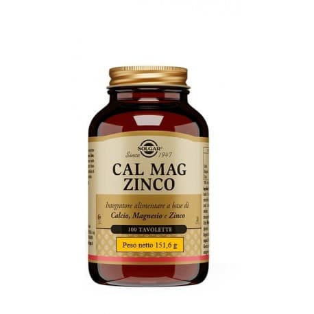 Cal Mag Zinco Integratore Multiminerale 100 Tavolette - Solgar