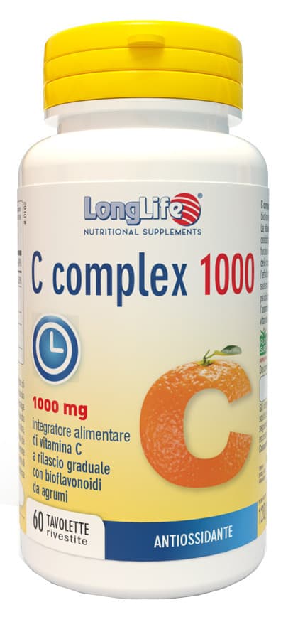 C Complex 1000 T/R Integratore di Vitamina C 60 Tavolette Rivestite - Longlife
