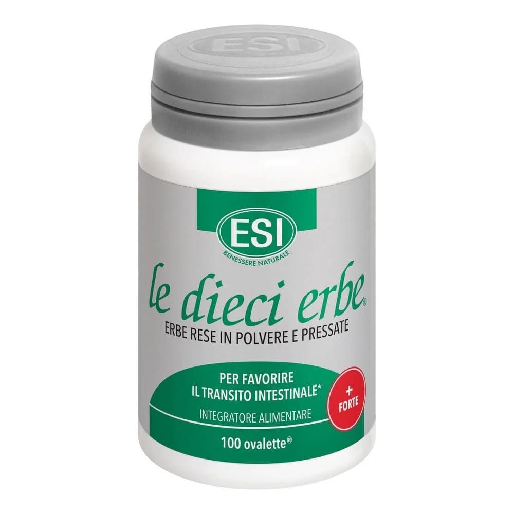 Le Dieci Erbe Forte ESI Integratore per Regolarità Intestinale 100 Ovalette - ESI