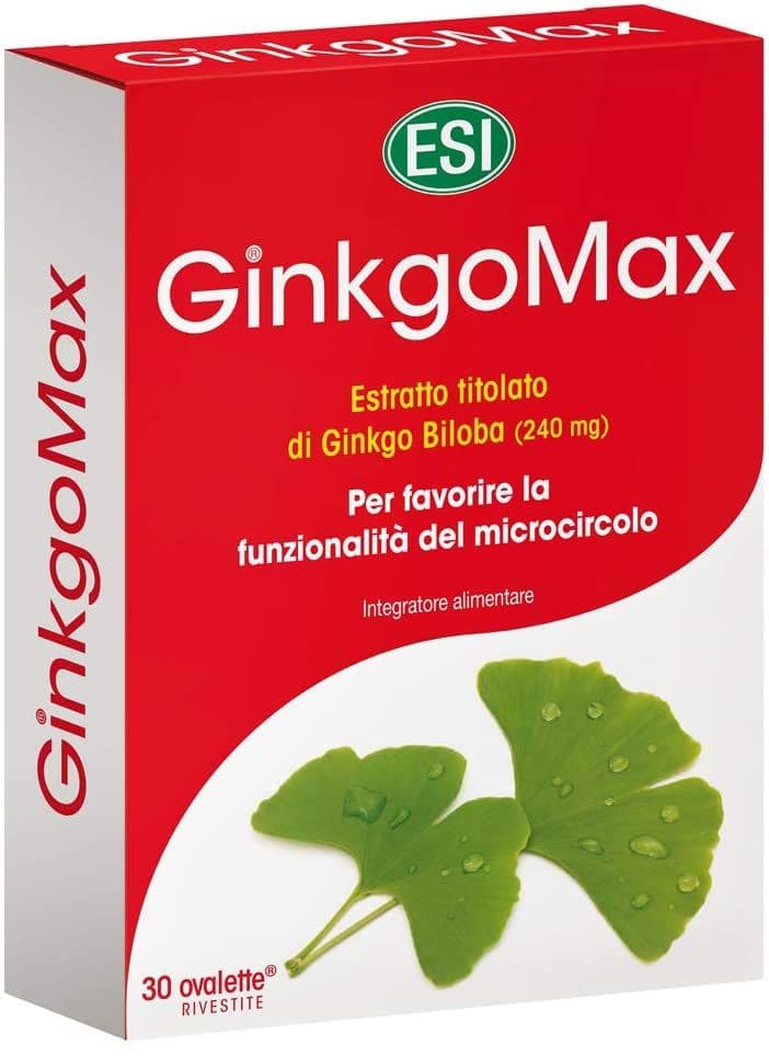 Ginkgomax Integratore Ginkgo biloba 280 mg per memoria 30 ovalette - Esi