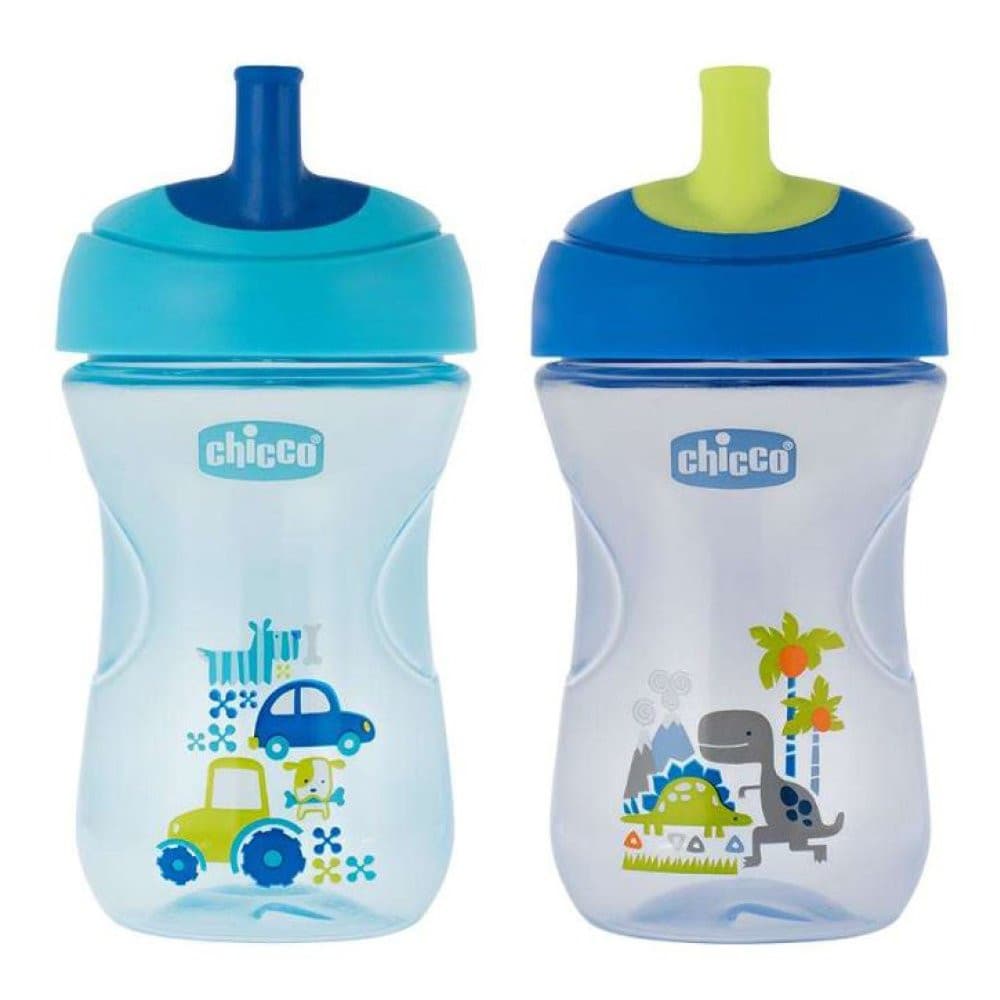Chicco Tazza Advanced con Cannuccia 12M+ Azzurro/Verde - Chicco