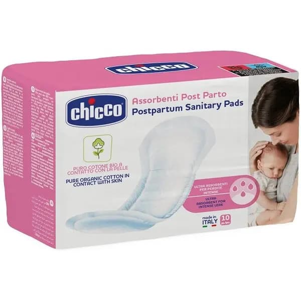 Assorbenti Postparto Cotone Bio 10 Pezzi - Chicco