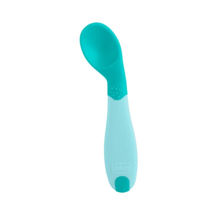 Cucchiaio Angolato Azzurro 8M+ - Chicco