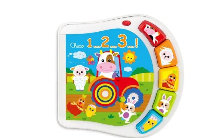 Gioco Libro Fattoria dei Numeri Chicco 6-36 Mesi - Chicco