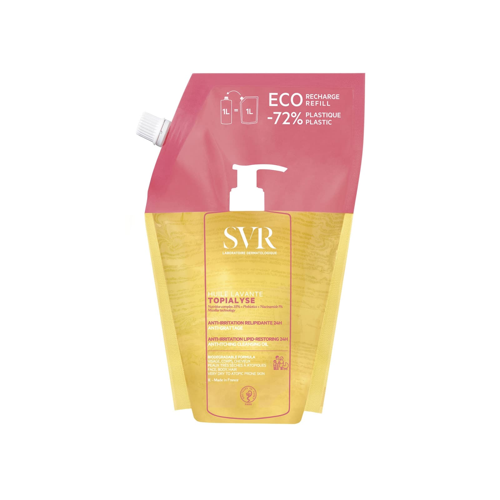 SVR Olio Micellare Topialyse Ricarica 1 Litro - SVR