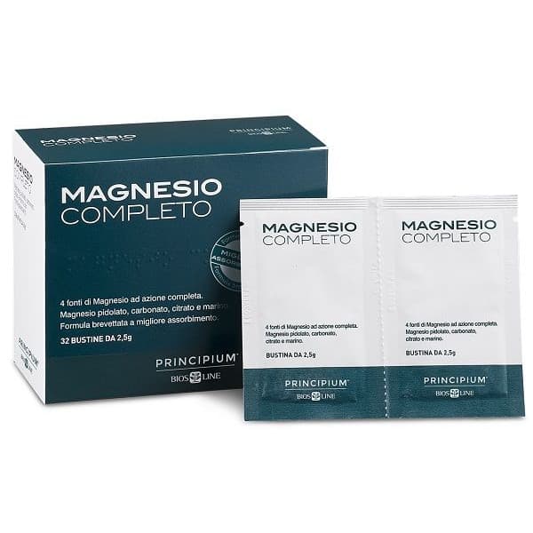 Magnesio Completo Integratore Supporto Sistema Nervoso 32 Bustine - Principium