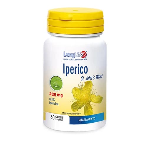 Iperico Integratore Alimentare per Tono dell'Umore 60 Capsule Vegetali - Longlife