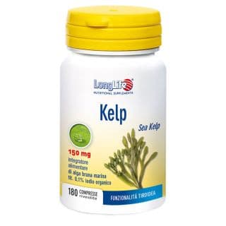 Kelp Alga Bruna Integratore di Iodio LongLife 180 Compresse - LongLife