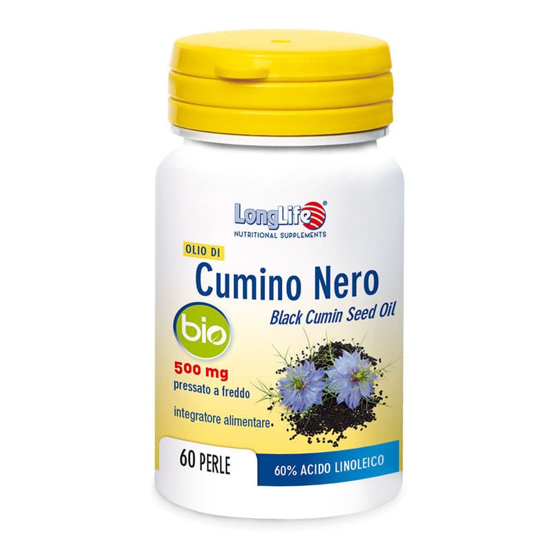 Olio di Cumino Nero Bio Integratore 60 Perle - Longlife