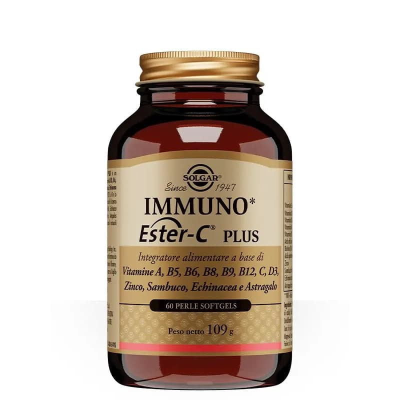 Immuno Ester-C Plus Integratore Sistema Immunitario 60 Perle Softgels - Solgar