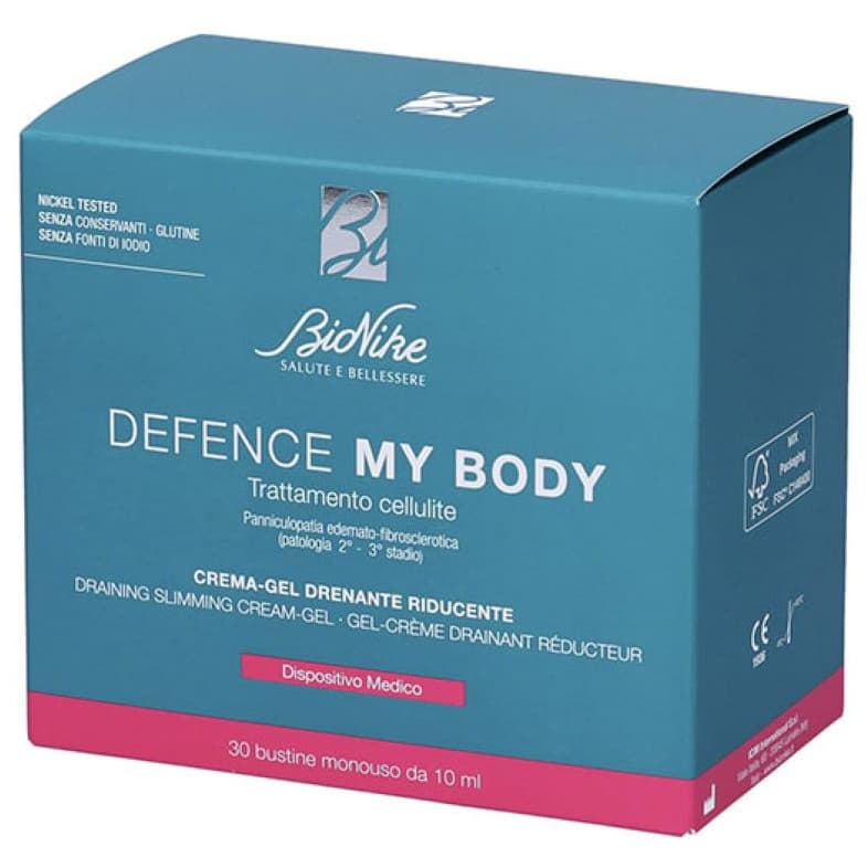 Bionike Defence My Body Crema Gel Drenante Riducente Corpo 30 Bustine - Bionike