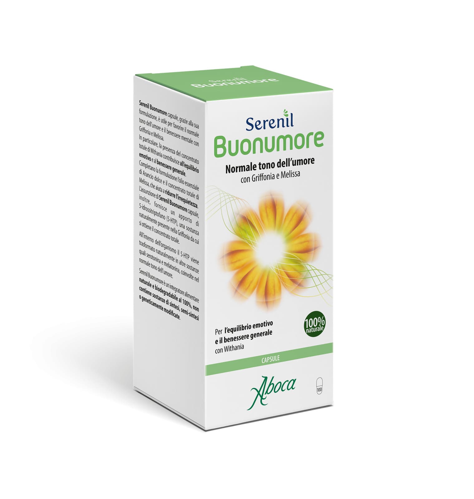 Serenil Buonumore Integratore Tono dell'Umore 100 Capsule - Aboca