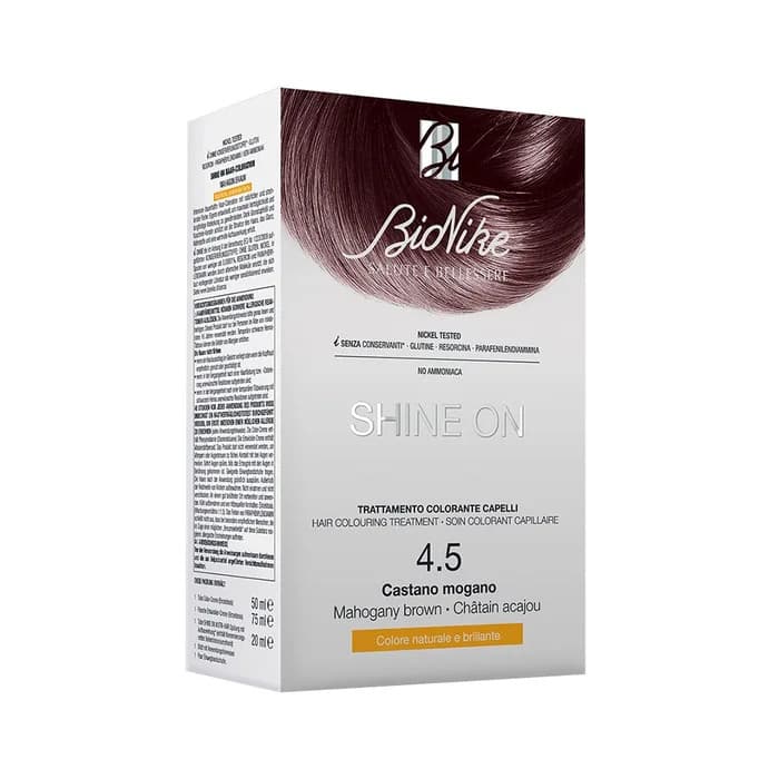Bionike Shine On 4.5 Castano Mogano Trattamento Colorante Capelli - Bionike